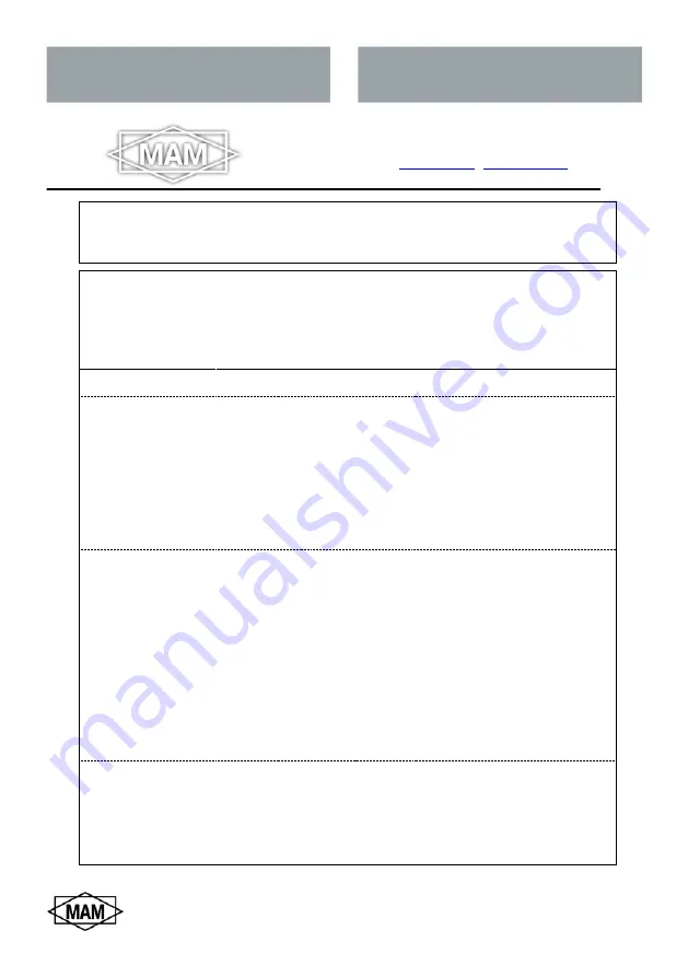 MAM MF3.1RG/C 120 Instructions For The Use And Maintenance Download Page 23