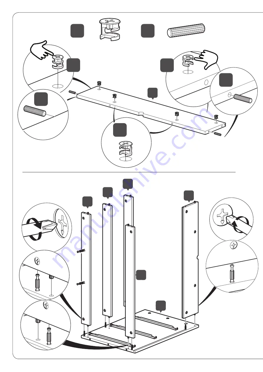 Mamas & Papas Lawson Dresser Assembly Instructions Manual Download Page 10