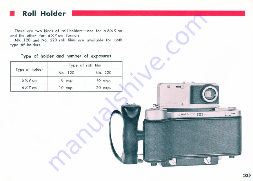 Mamiya PRESS SUPER 23 Instructions Manual Download Page 21