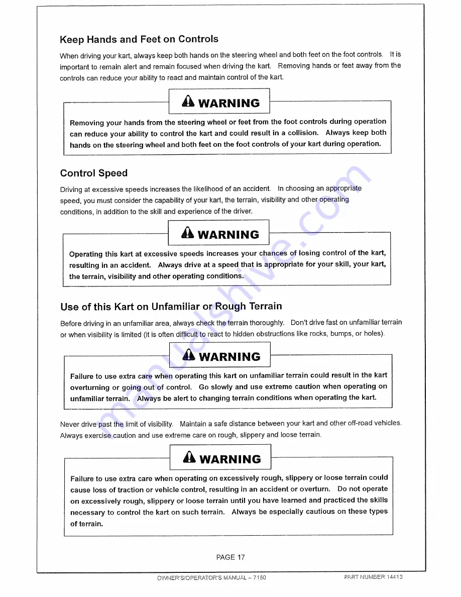 MANCO 7150 Owner'S/Operator'S Manual Download Page 18