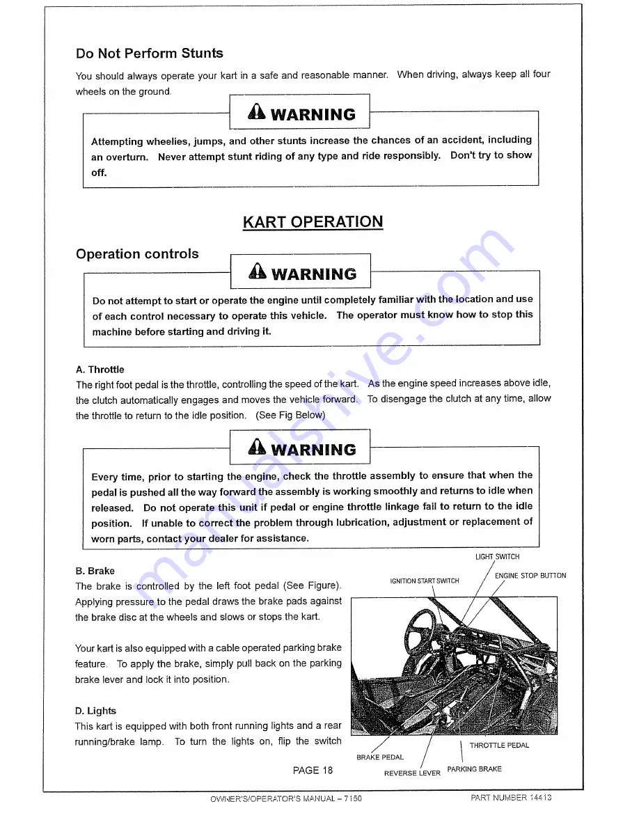 MANCO 7150 Owner'S/Operator'S Manual Download Page 19