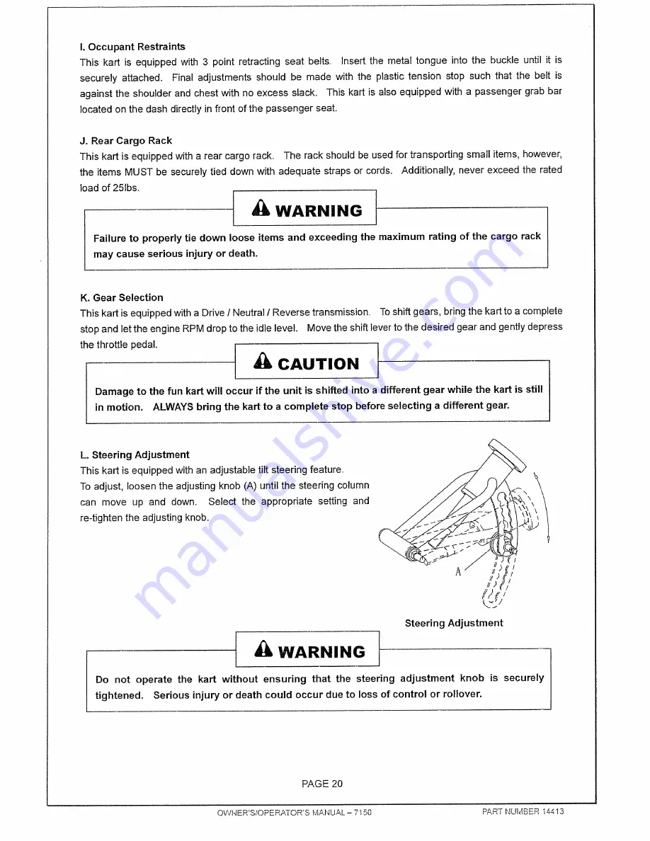 MANCO 7150 Owner'S/Operator'S Manual Download Page 21