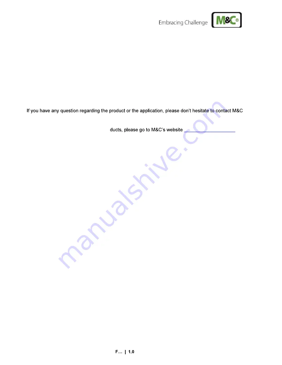 M&C TEC1 Series Operation Manual Download Page 50