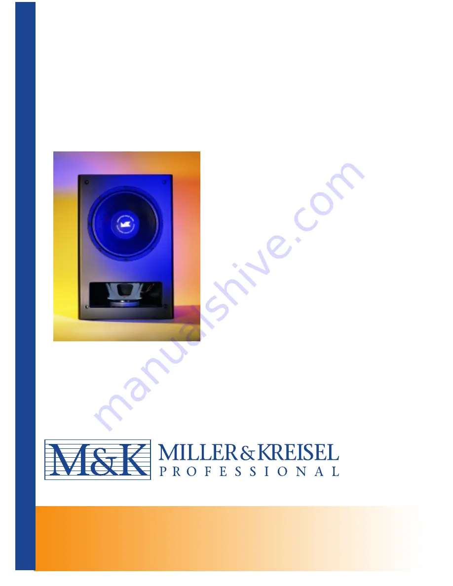 M&K Sound MPS-5310 Operation Manual Download Page 1