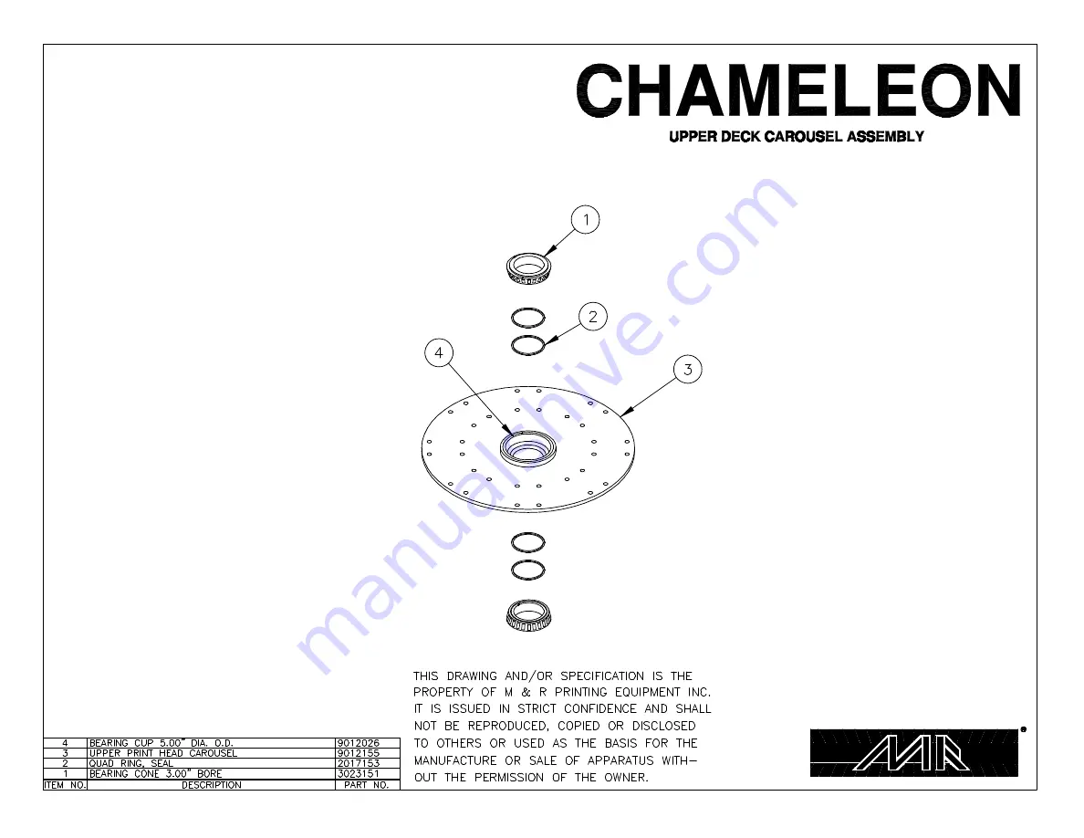 M&R Chameleon CHAM1-10-6 Operator'S Manual Download Page 28