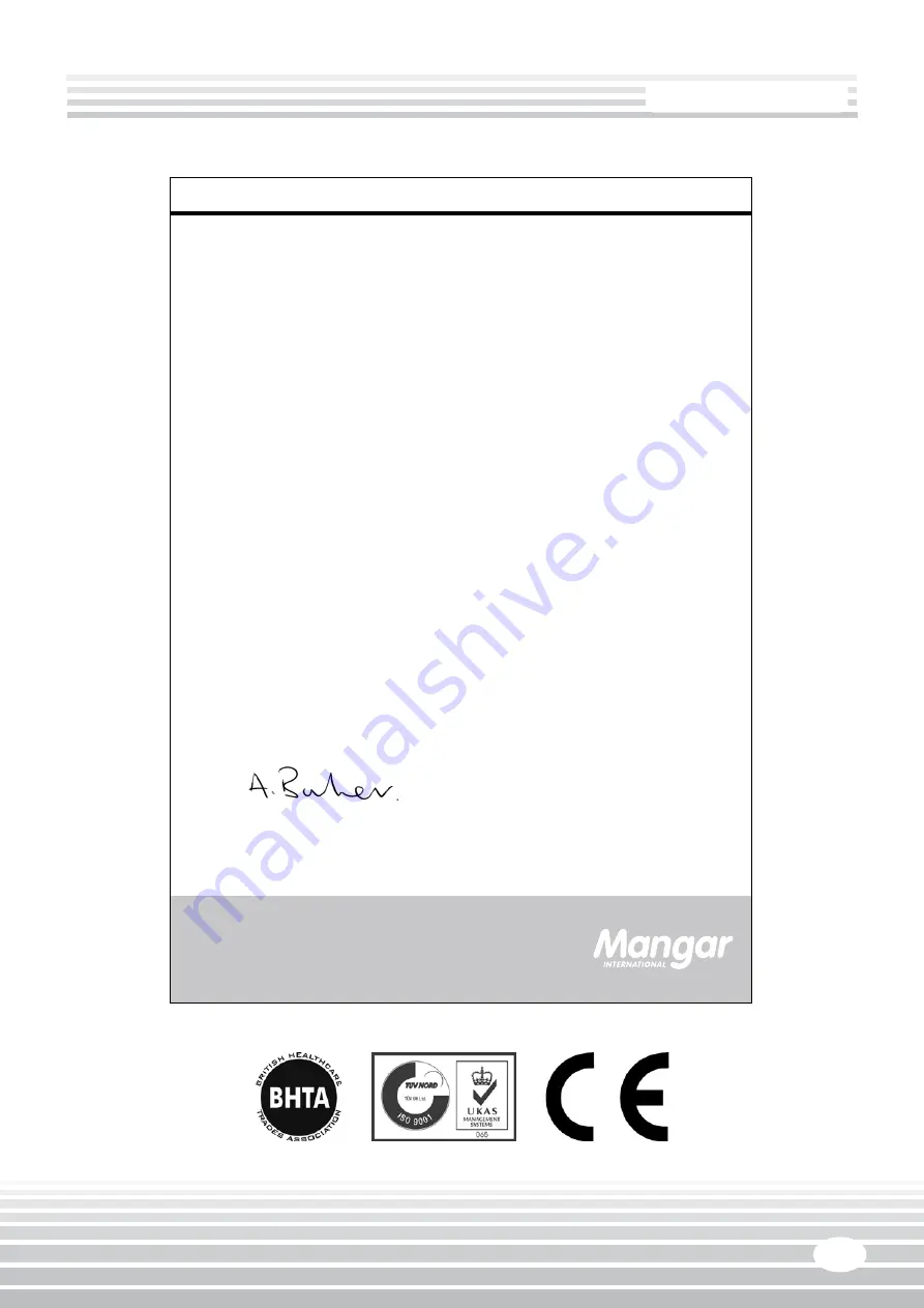 Mangar International CMH404 User Instructions Download Page 7