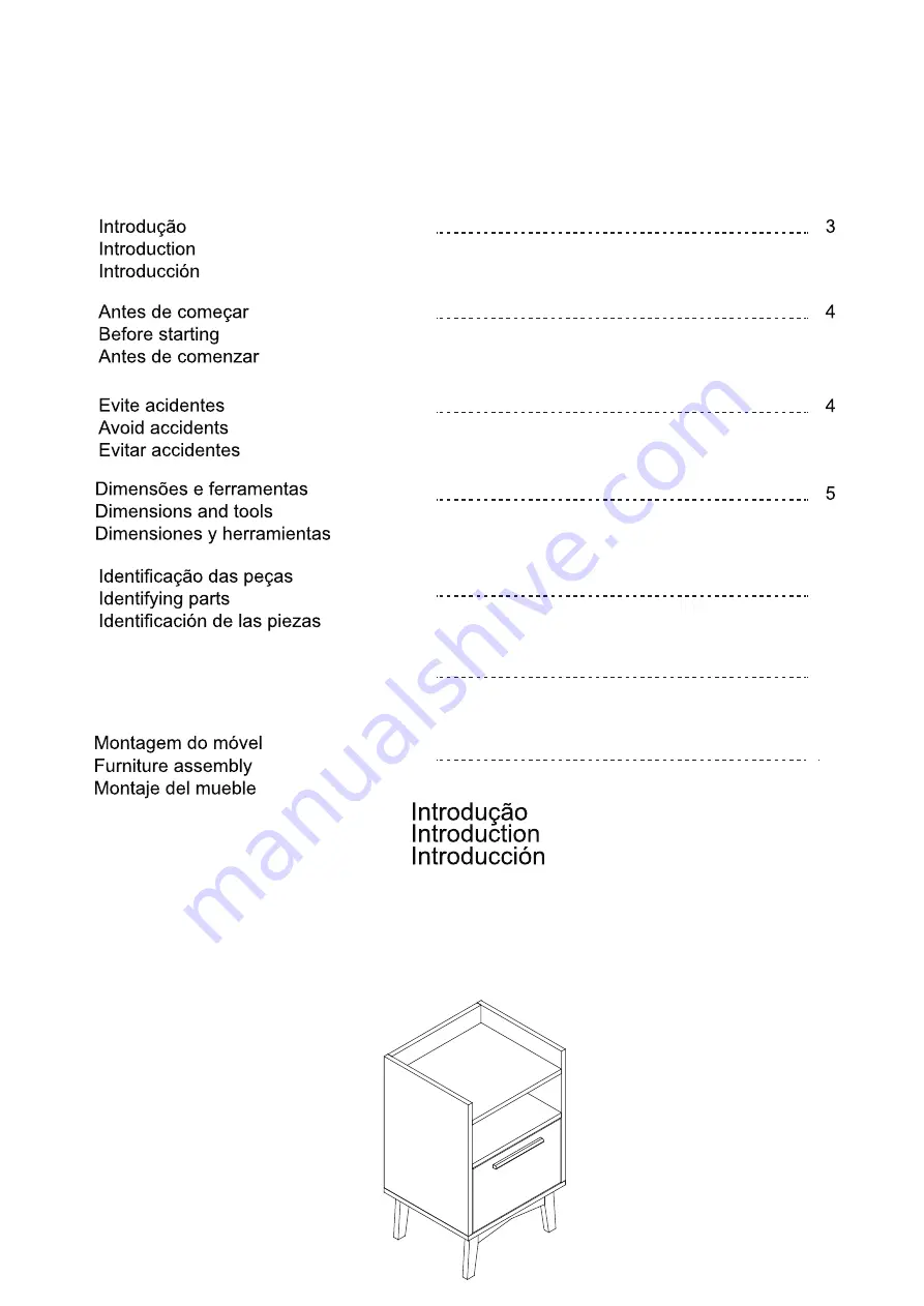 Manhattan Comfort 141AMC209 Assembly Instructions Manual Download Page 3