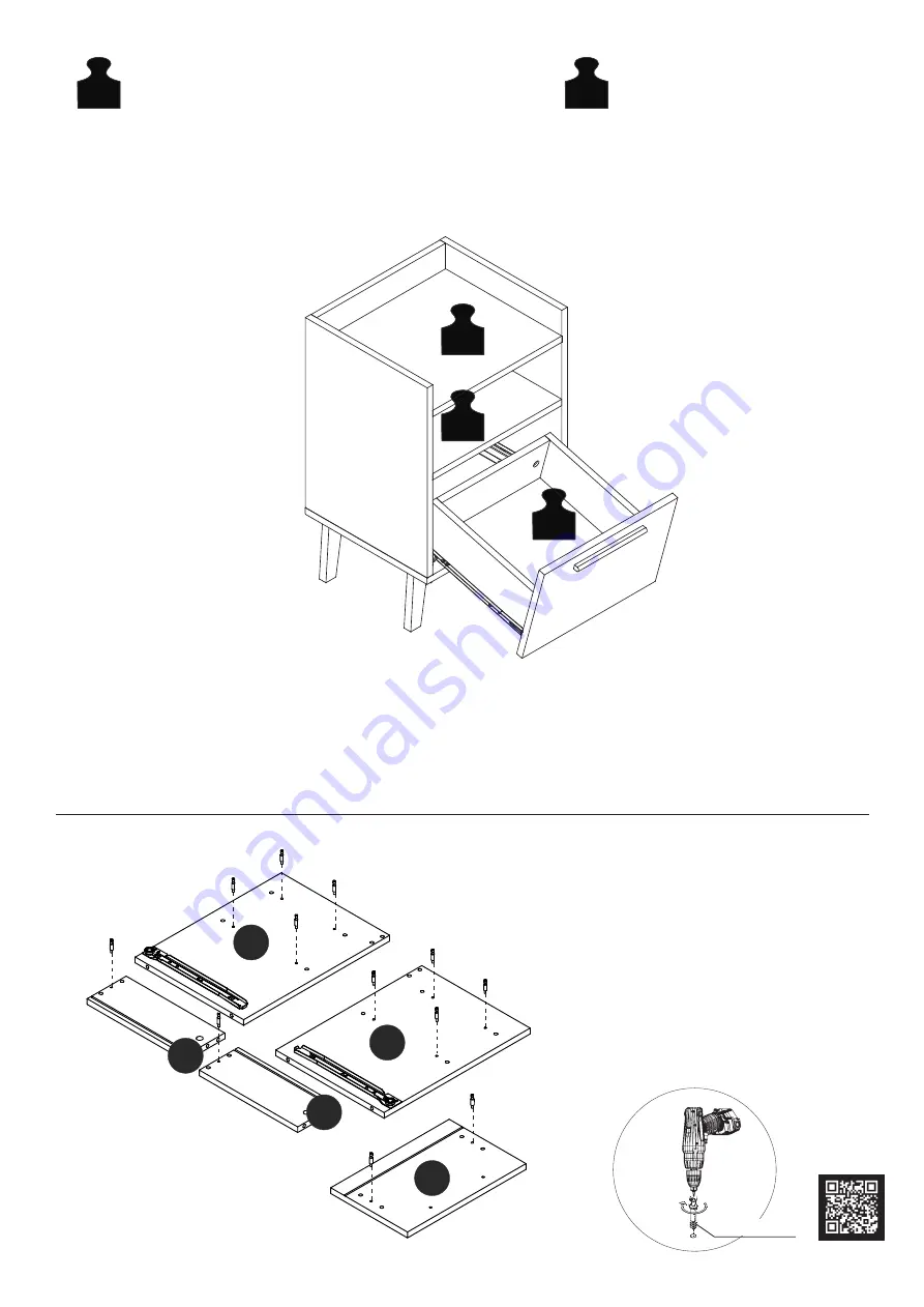 Manhattan Comfort 141AMC209 Assembly Instructions Manual Download Page 8