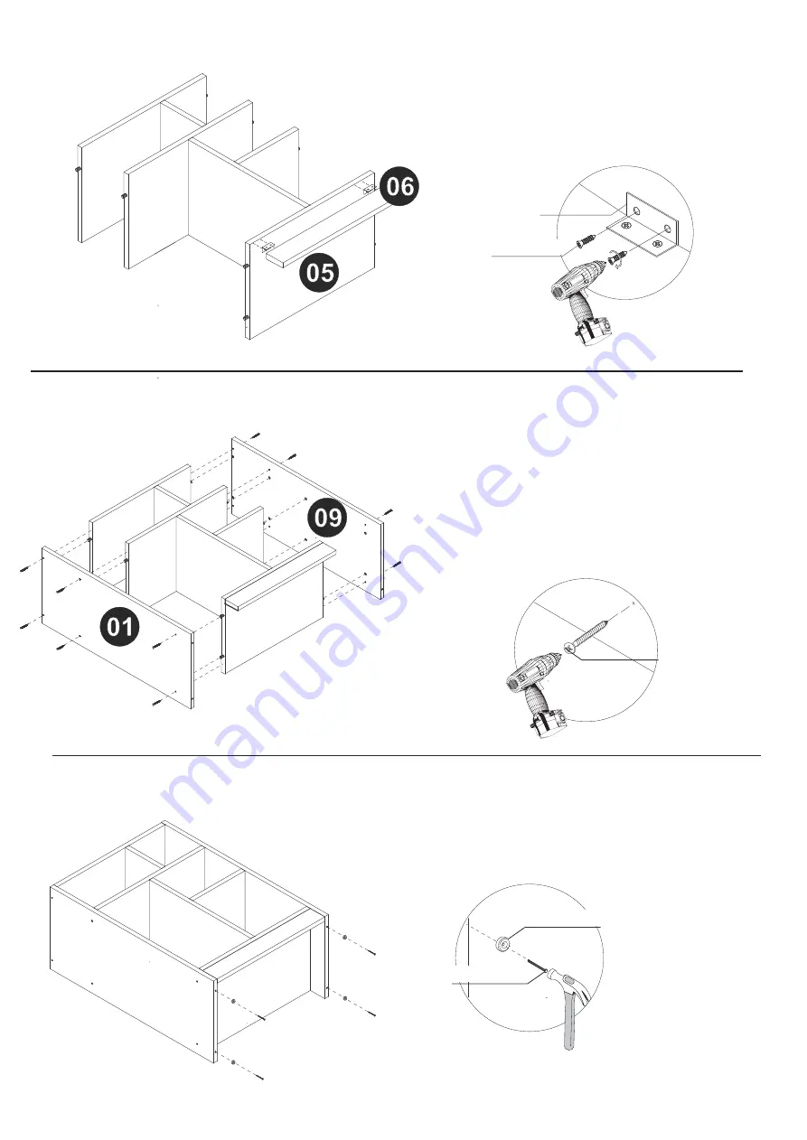 Manhattan Comfort 25AMC6 Assembly Instructions Manual Download Page 10