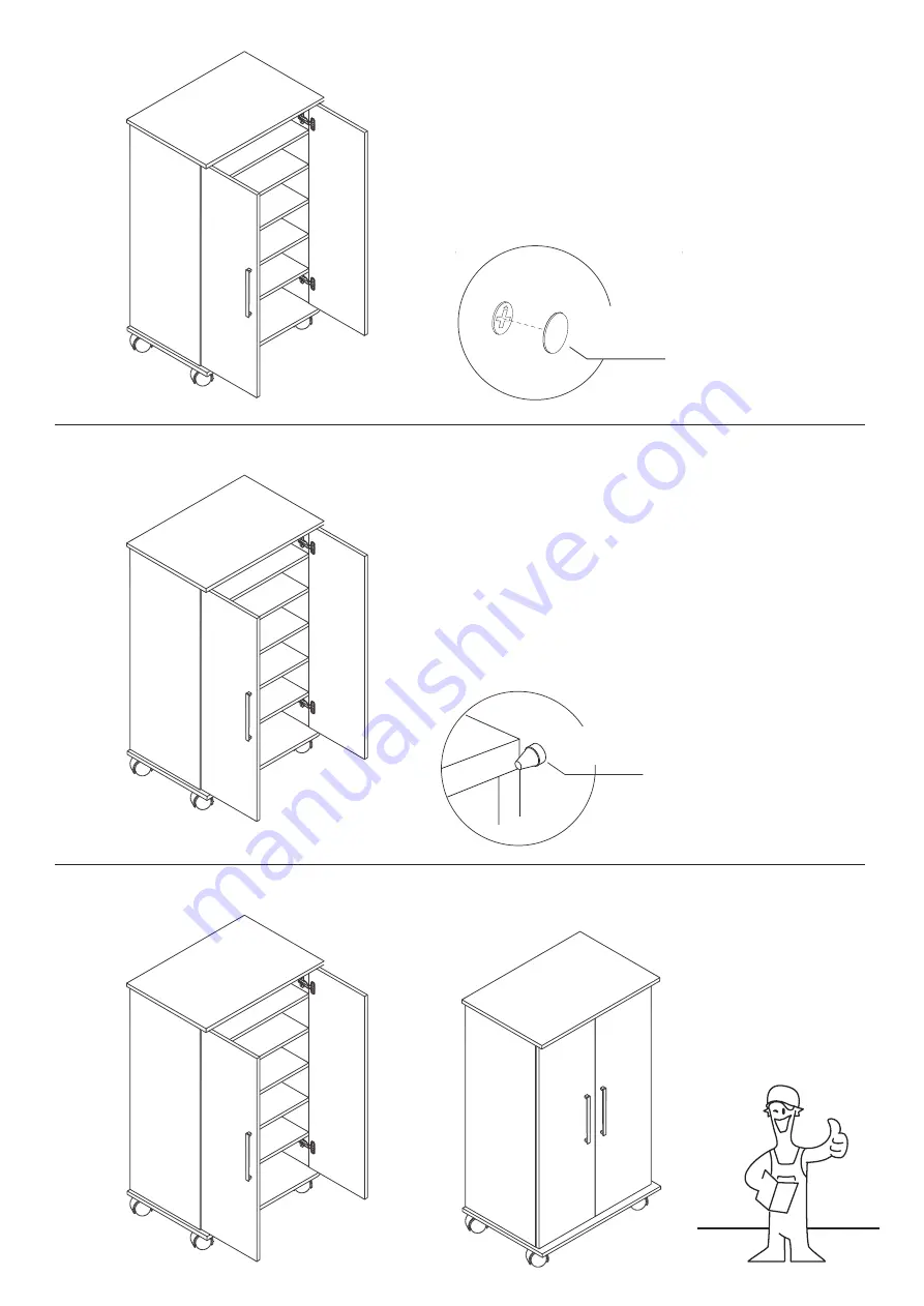 Manhattan Comfort 57AMC6 Assembly Instructions Manual Download Page 12