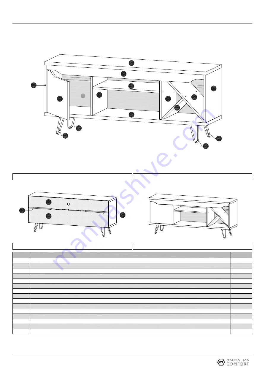 Manhattan Comfort Baxter 216BMC1 Скачать руководство пользователя страница 2