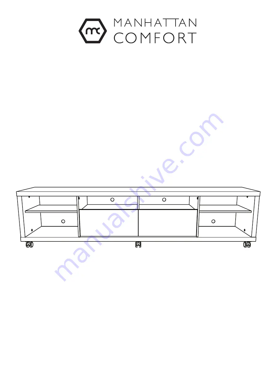 Manhattan Comfort CABRINI TV STAND 2.2 Скачать руководство пользователя страница 1