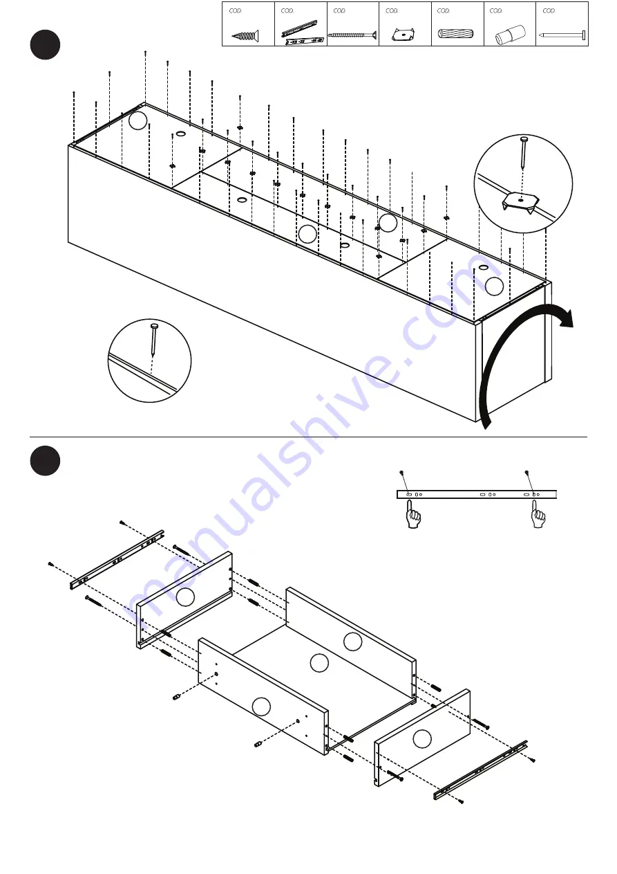 Manhattan Comfort CABRINI TV STAND 2.2 Assembly Instructions Manual Download Page 7