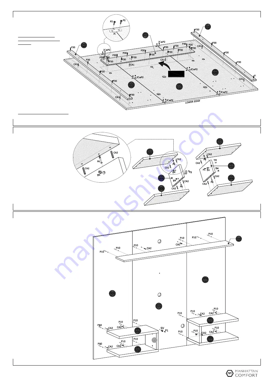 Manhattan Comfort Plaza Panel 64.25 224BMC1 Скачать руководство пользователя страница 4