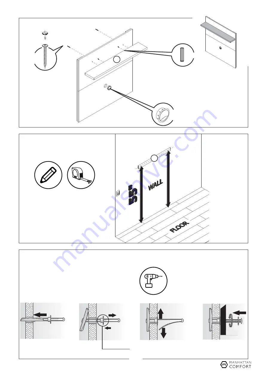 Manhattan Comfort Tribeca TV Panel Manual Download Page 5