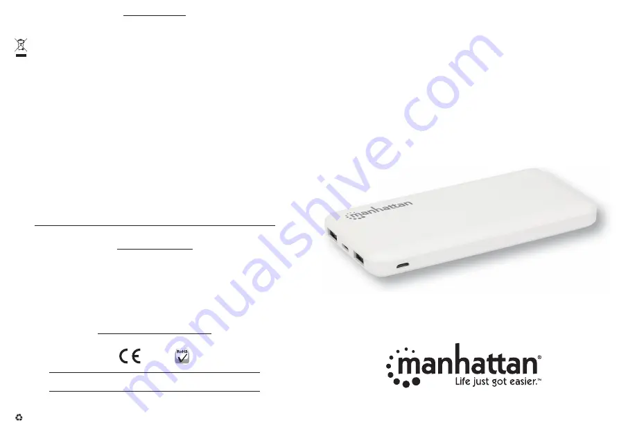 Manhattan 406260 Quick Start Manual Download Page 1