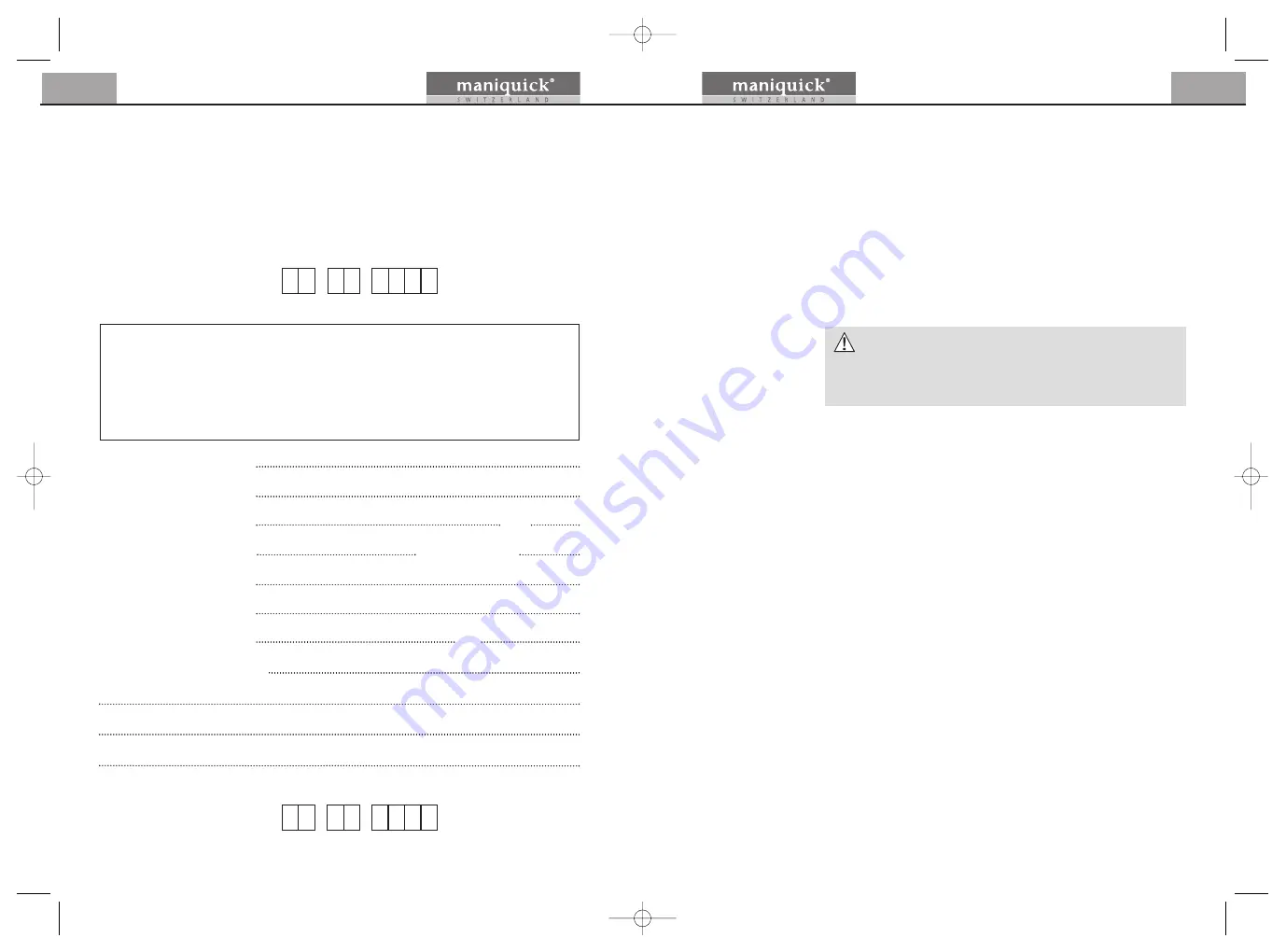 maniquick THERAPYQUICK Manual Download Page 27