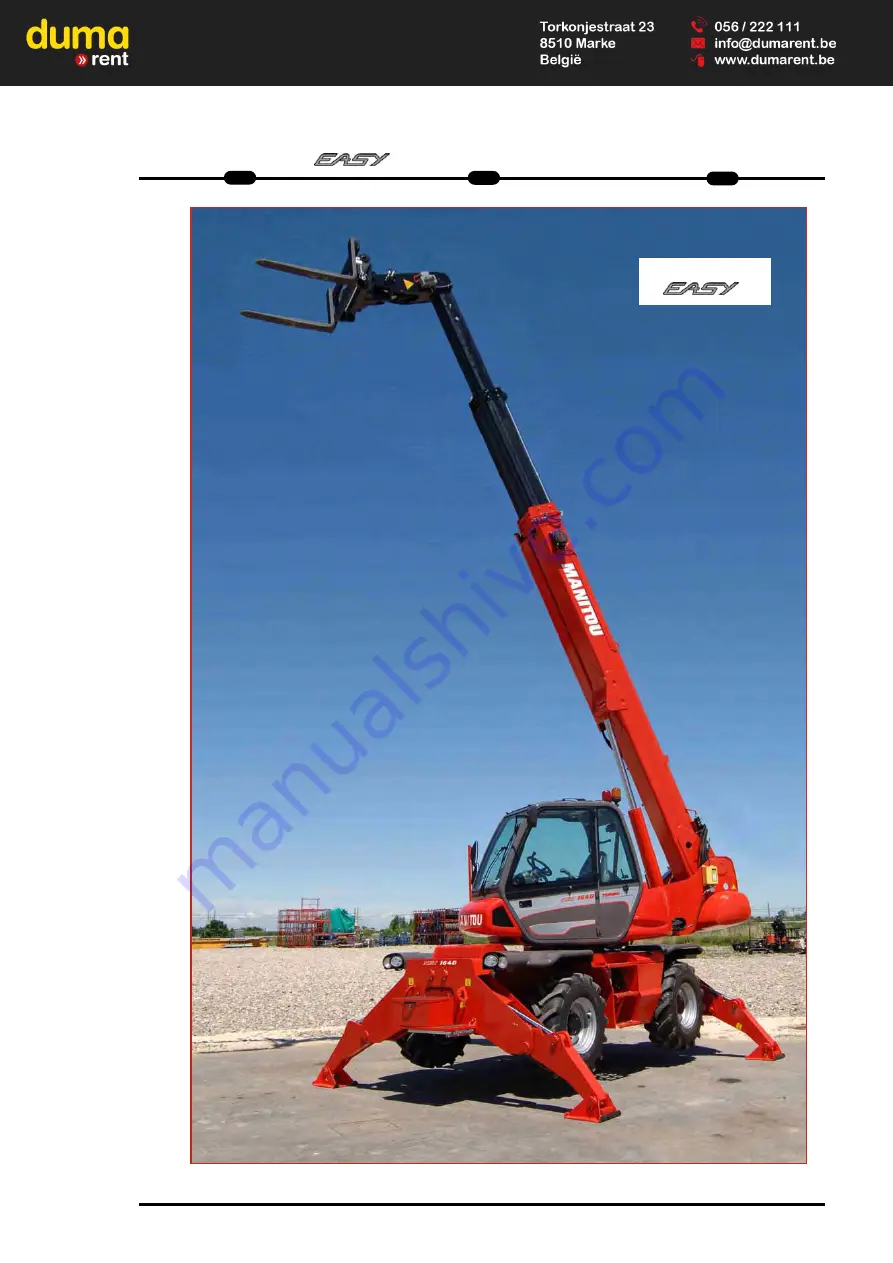 Manitou MRT 1440 Easy Скачать руководство пользователя страница 5