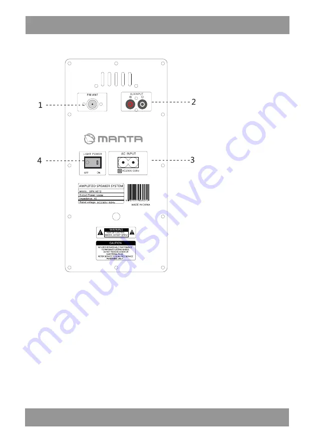 Manta SPK5012 Скачать руководство пользователя страница 26