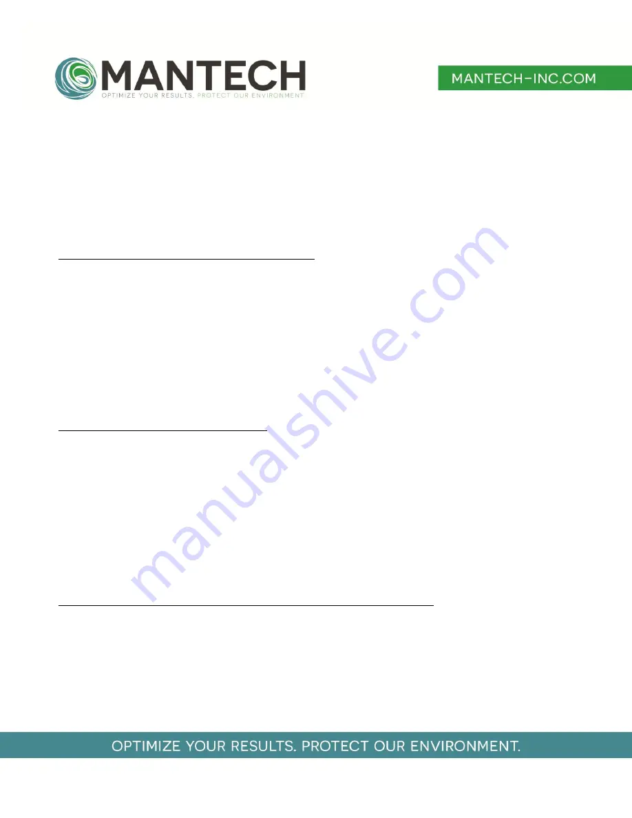 Mantech L100 PeCOD Operation Manual Download Page 16