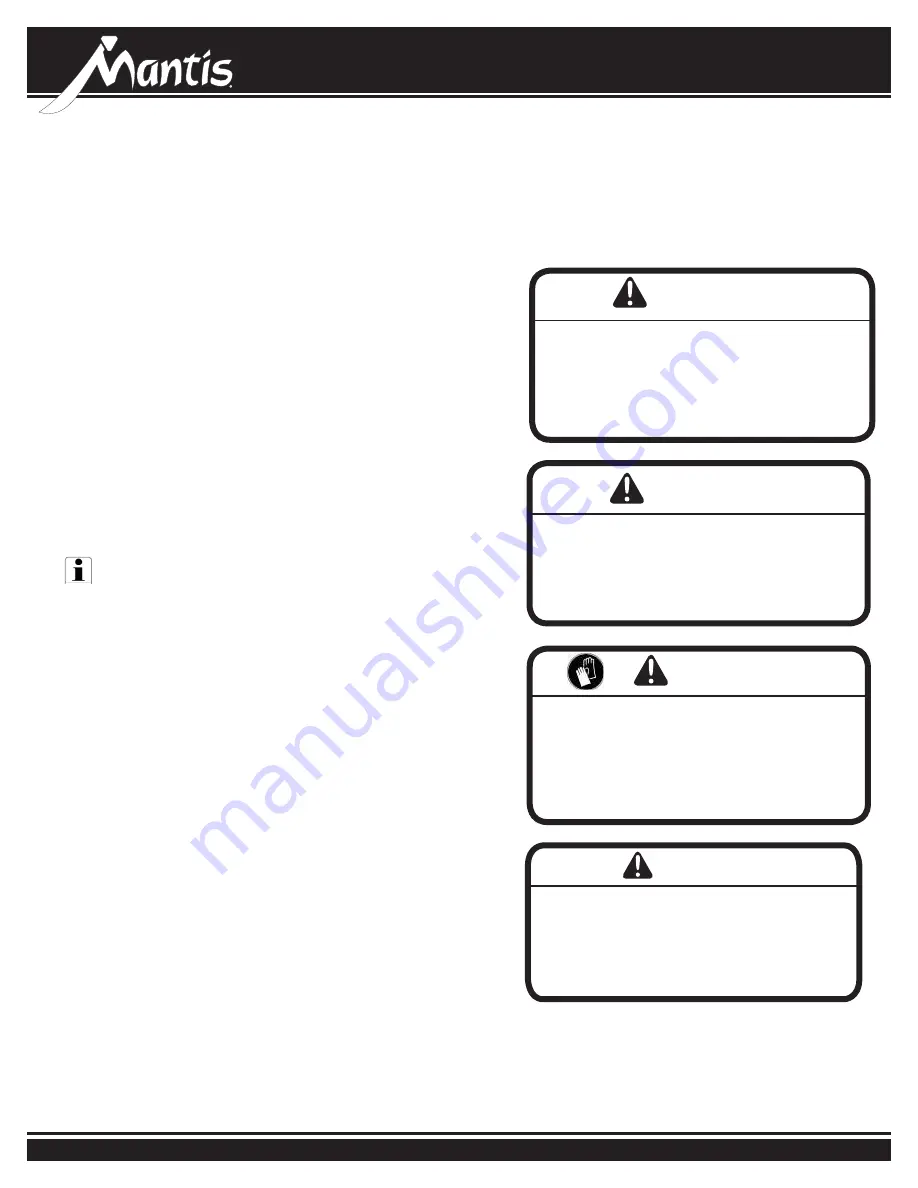 Mantis 3450-02 Original Operating Instructions Download Page 12