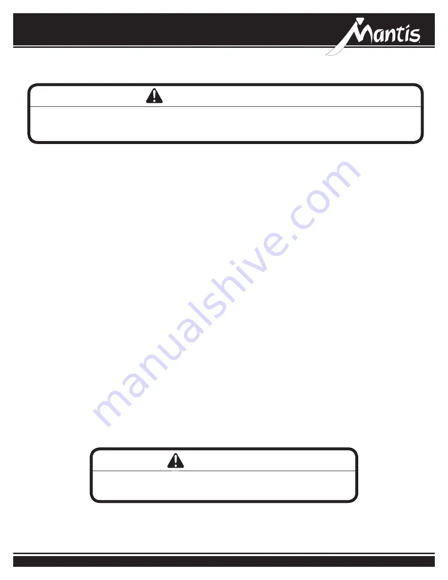 Mantis 3458-02 Operator'S Manual And Safety Instructions Download Page 11