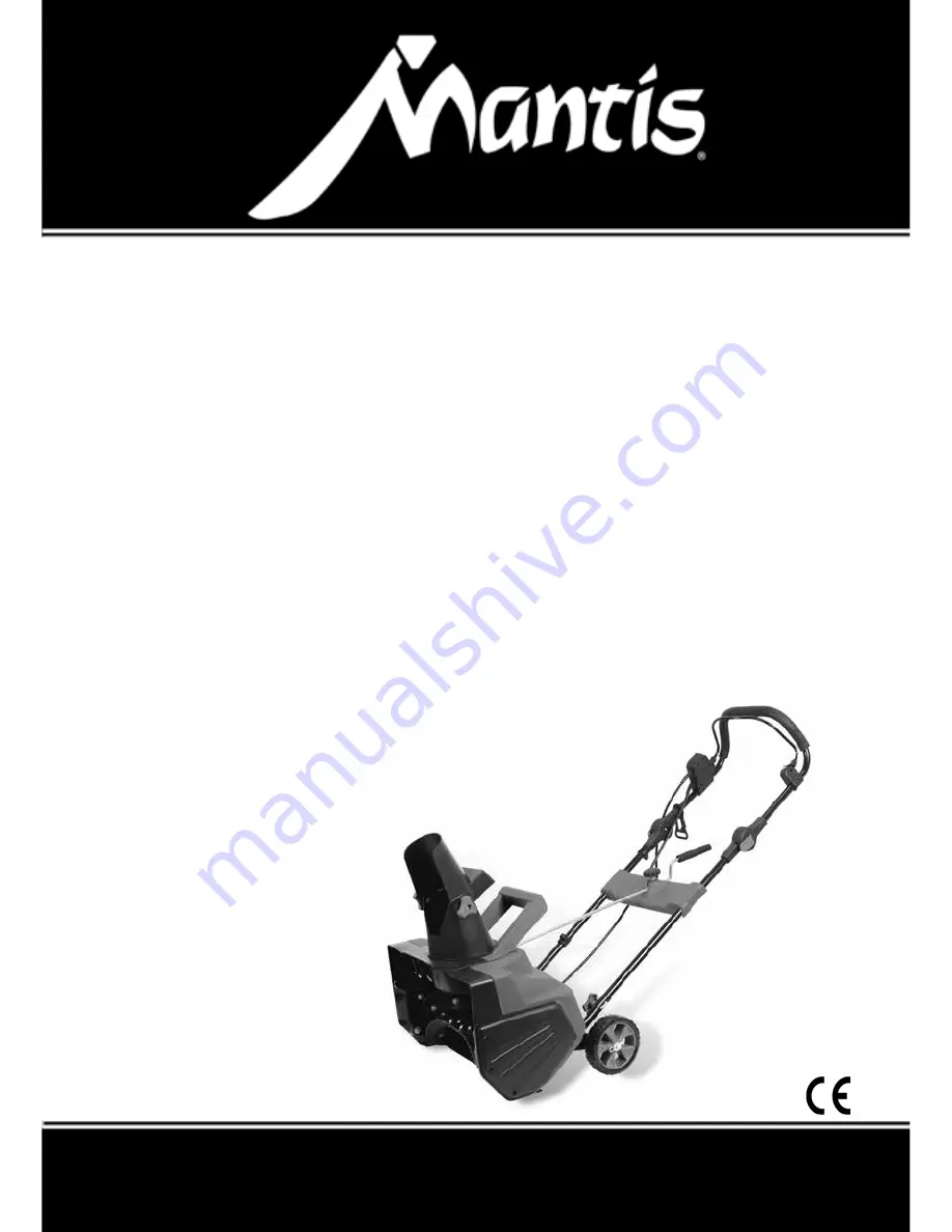 Mantis 8120-00-38 Operator'S & Parts Manual Download Page 1