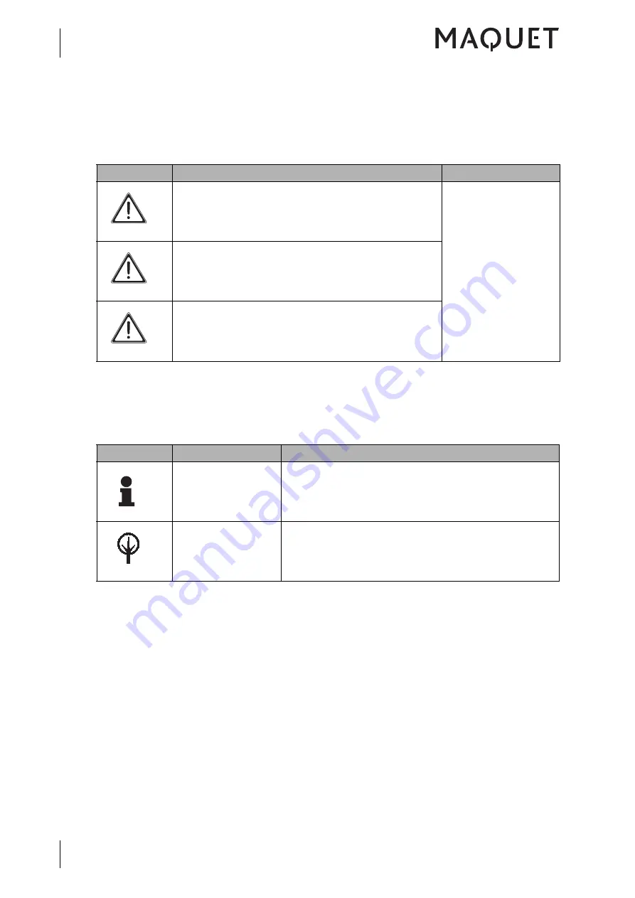 Maquet 5752 2345 Operating Instructions Manual Download Page 10