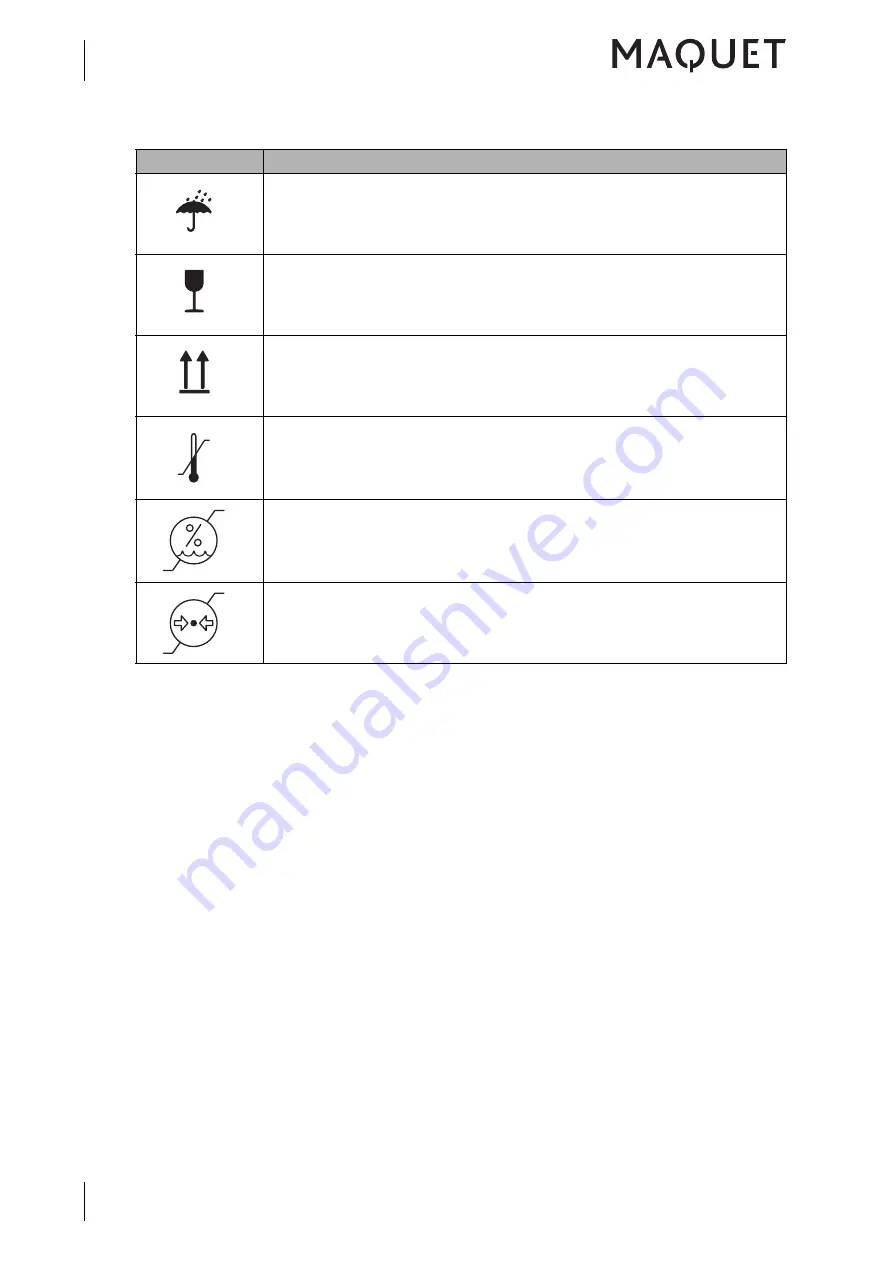 Maquet 5752 2345 Operating Instructions Manual Download Page 12