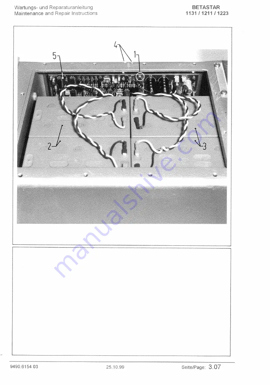 Maquet Betastar 1131 Maintenance & Repair Instructions Download Page 30