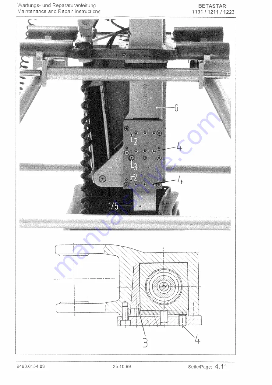 Maquet Betastar 1131 Maintenance & Repair Instructions Download Page 54