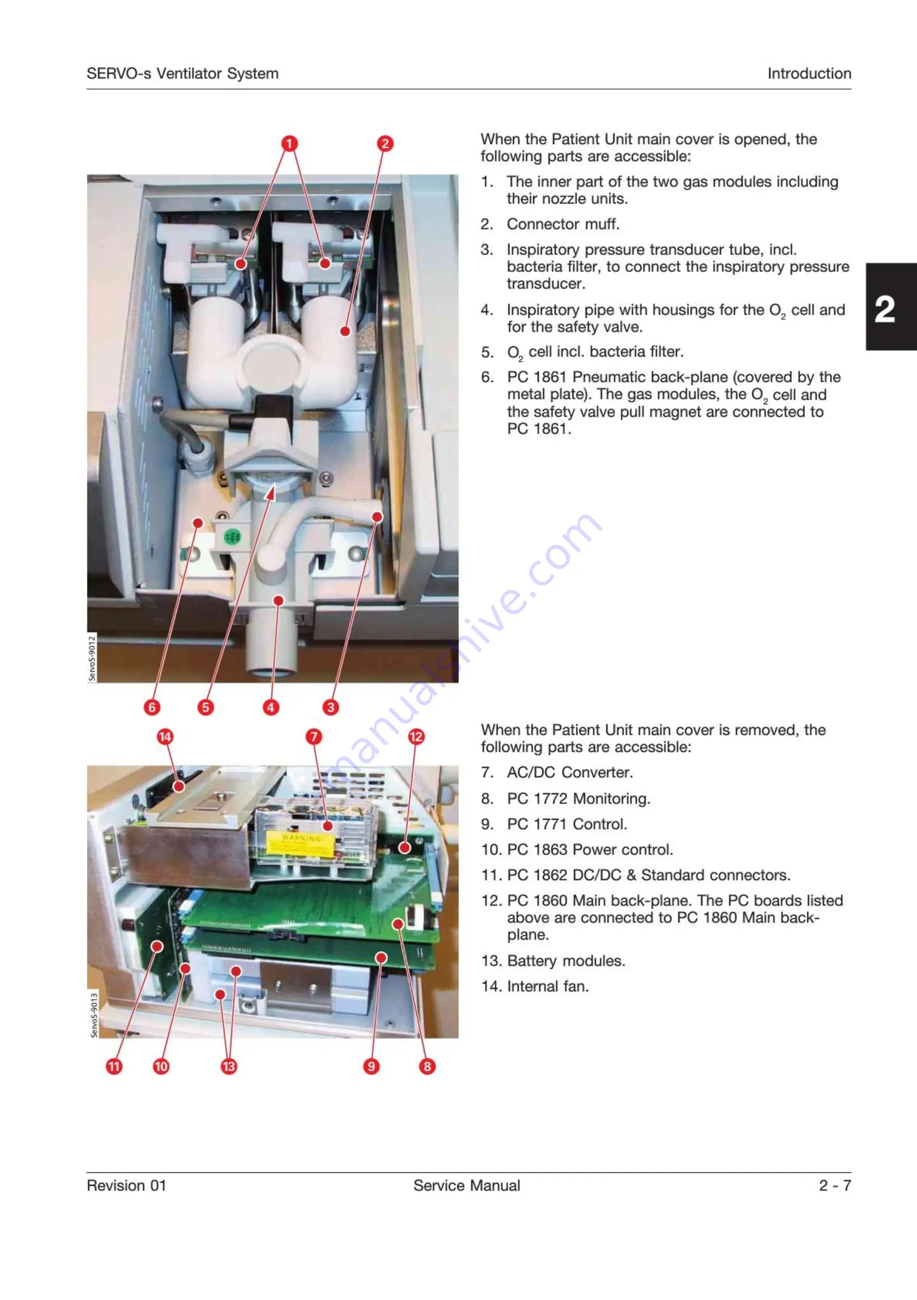 Maquet SERVO-s Service Manual Download Page 15