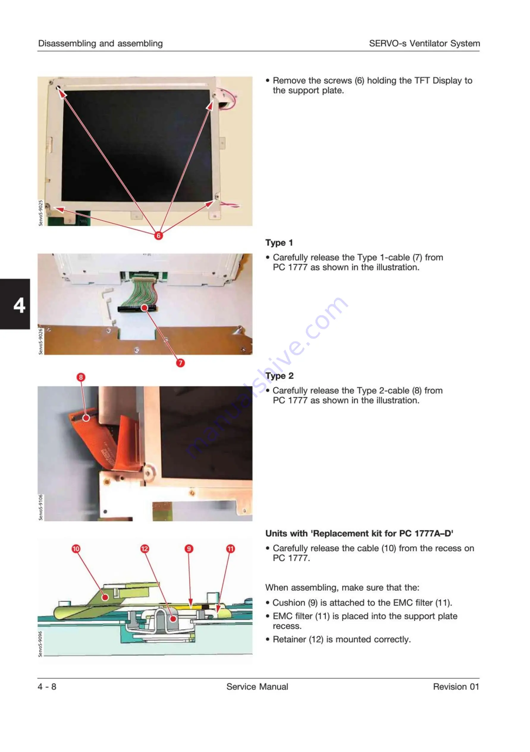 Maquet SERVO-s Service Manual Download Page 36