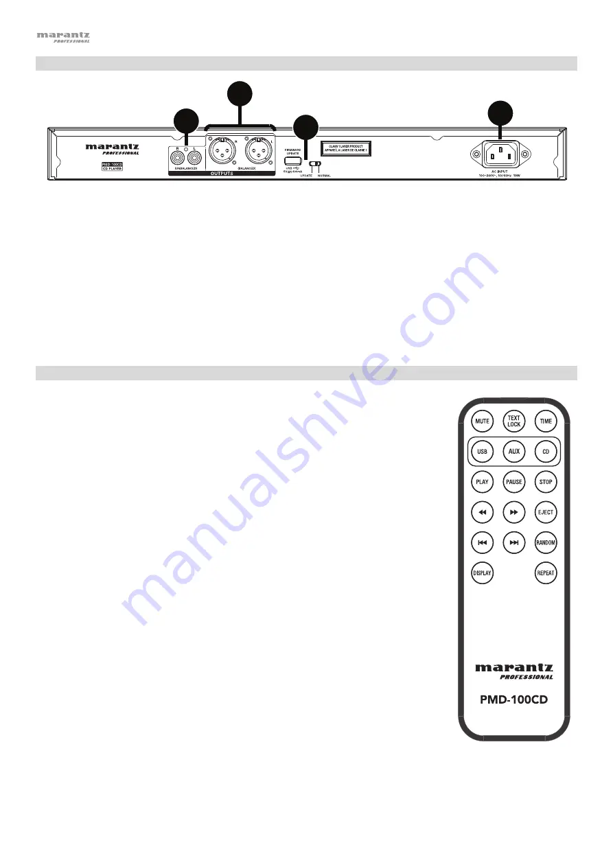 Marantz professional PMD-100CD User Manual Download Page 60