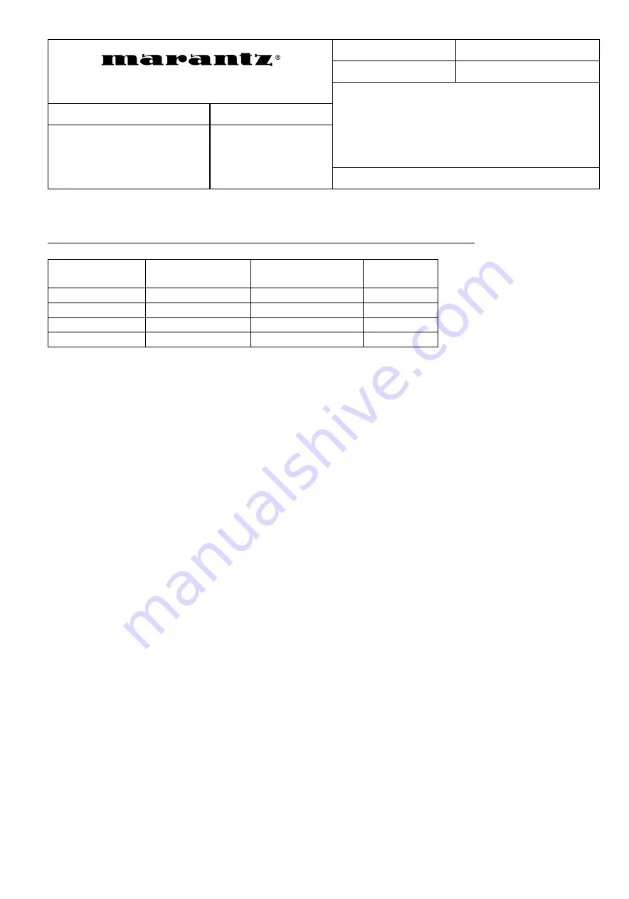 Marantz CD6000 KI Service Manual Download Page 5