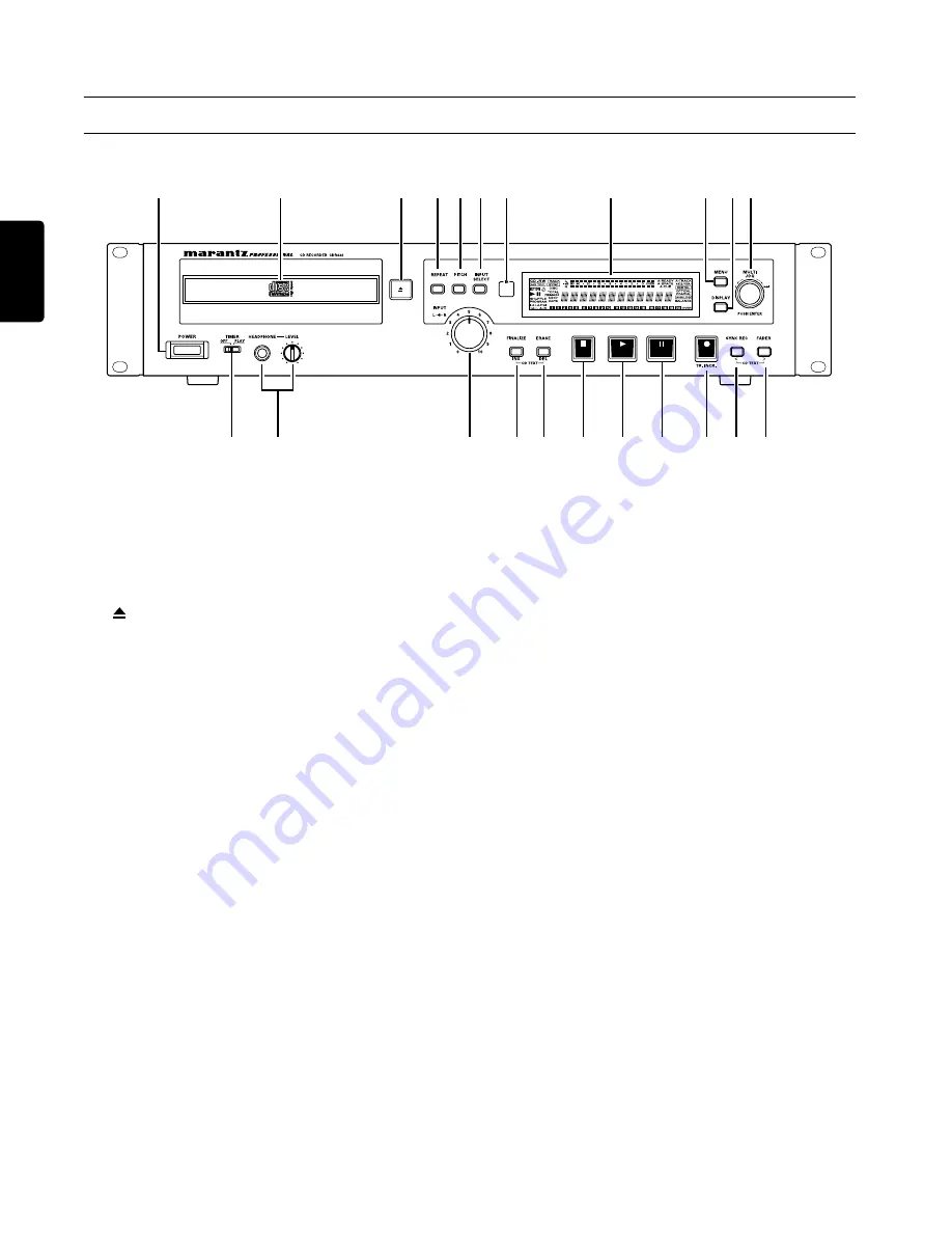 Marantz CDR632 Скачать руководство пользователя страница 8