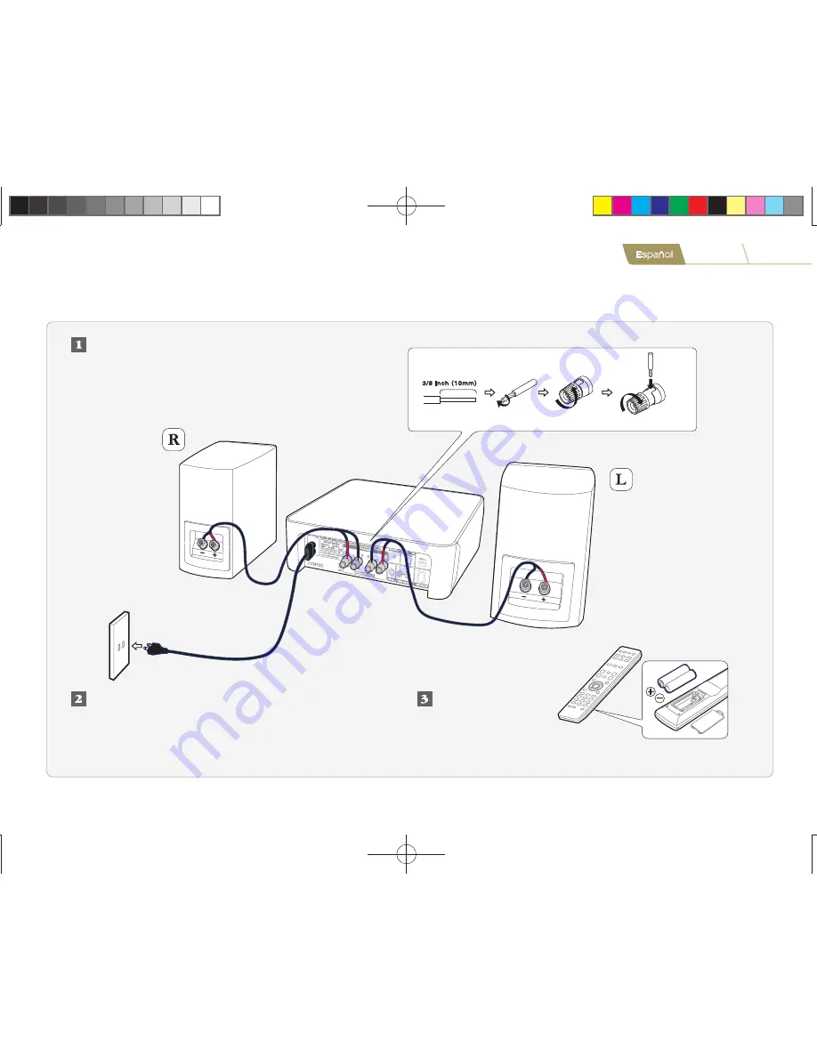 Marantz M-CR510 (Spanish) Guía De Configuración Rápida Download Page 3