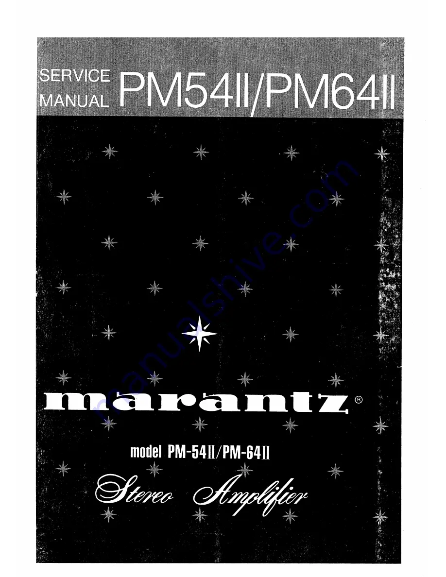 Marantz PM64II Service Manual Download Page 1