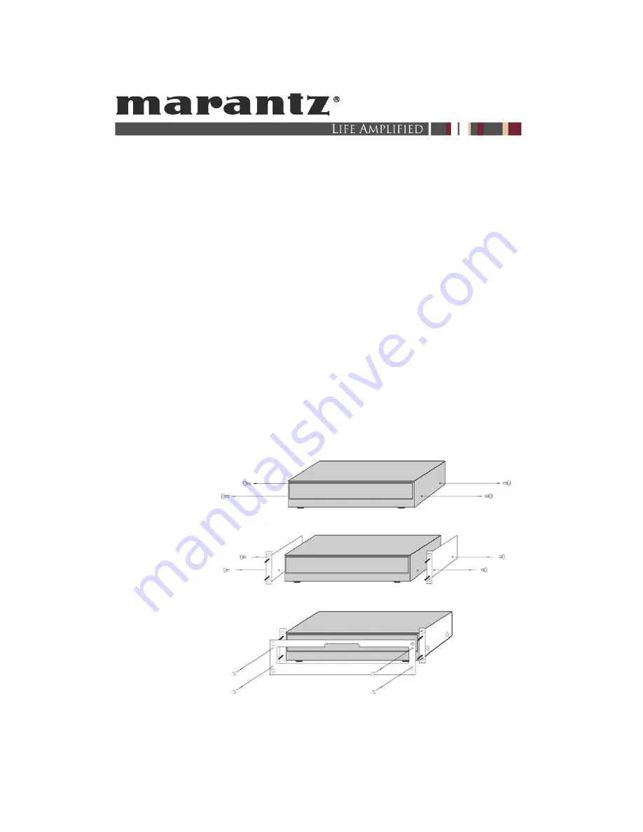 Marantz RMK4001CC Installation Instructions Download Page 1