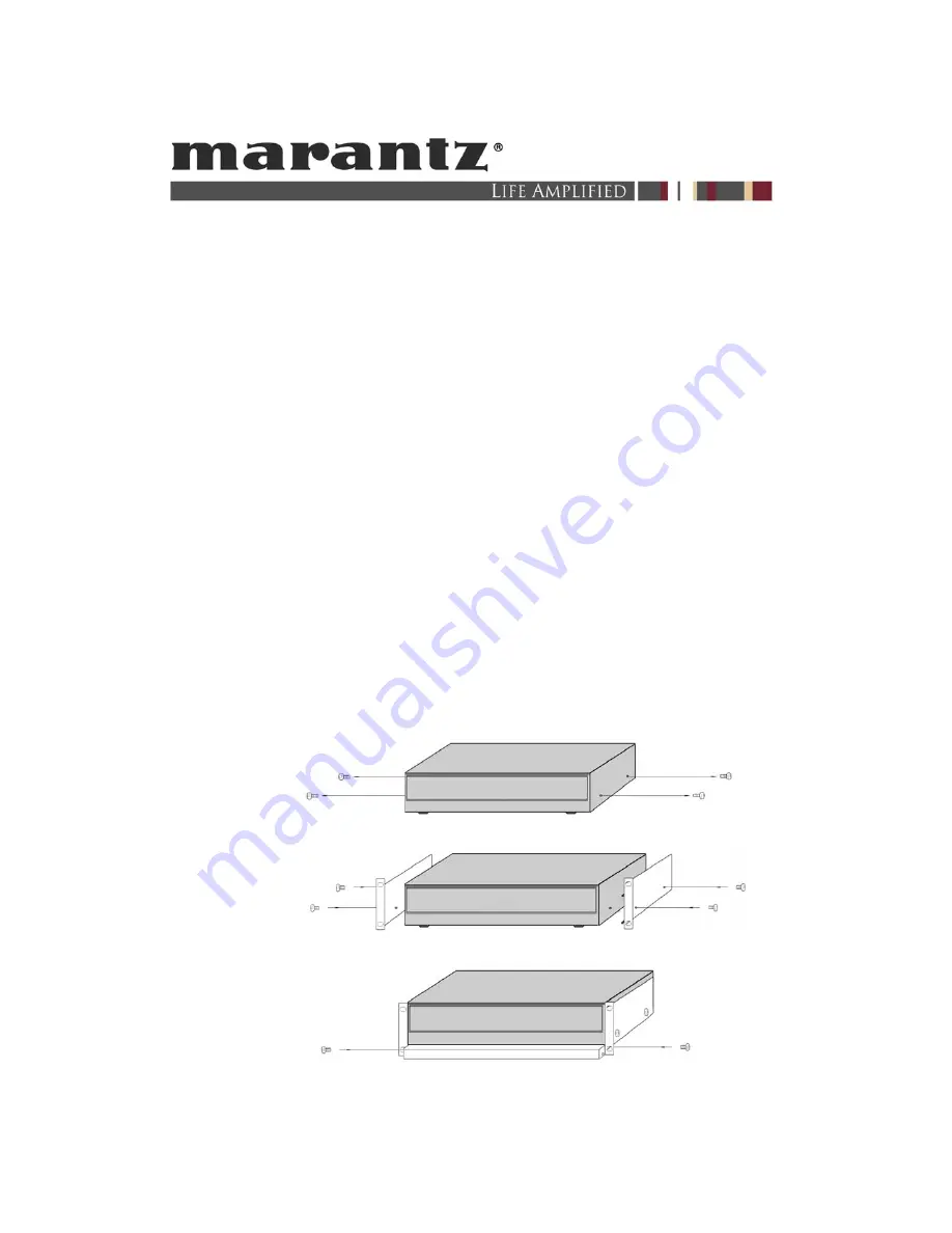 Marantz RMK5003PCD Installation Instructions Download Page 1