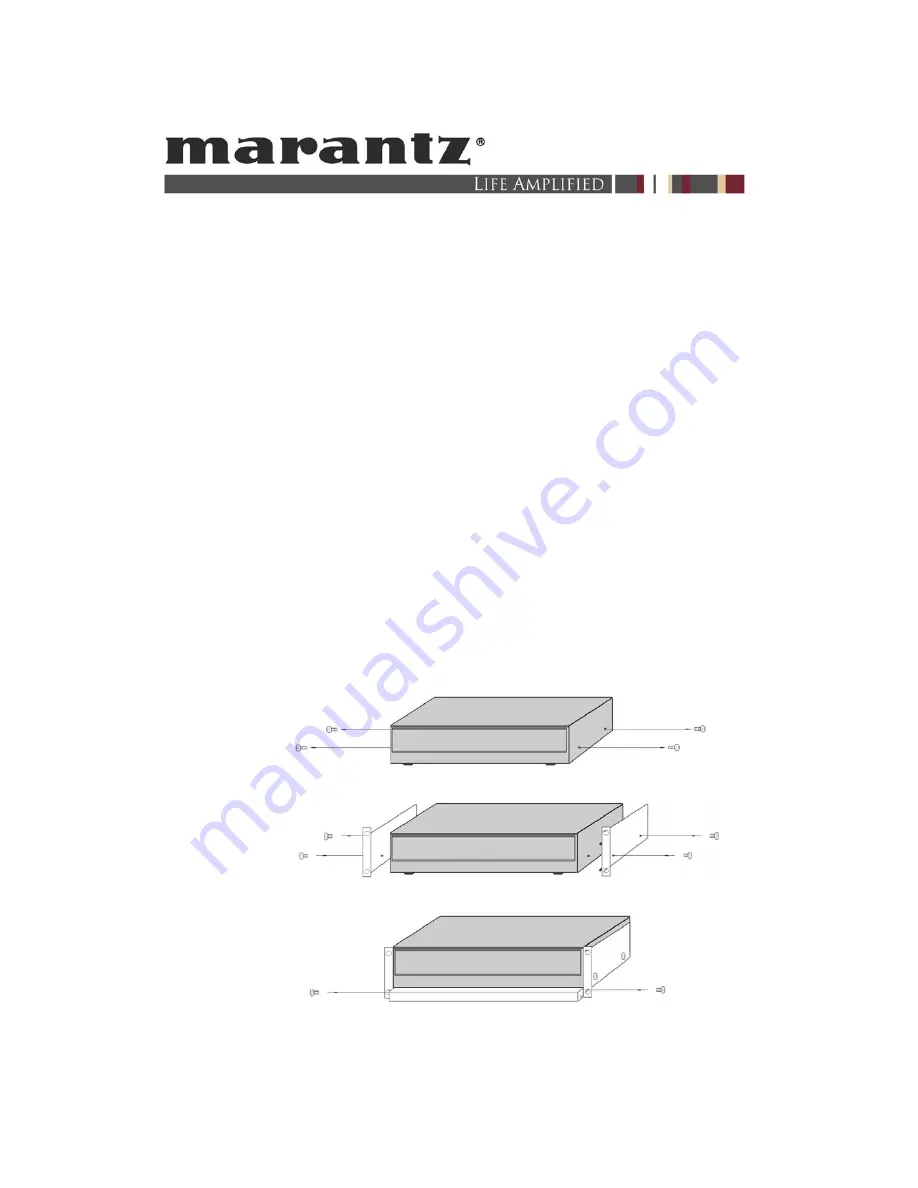 Marantz RMK9004UD Installation Instructions Download Page 1