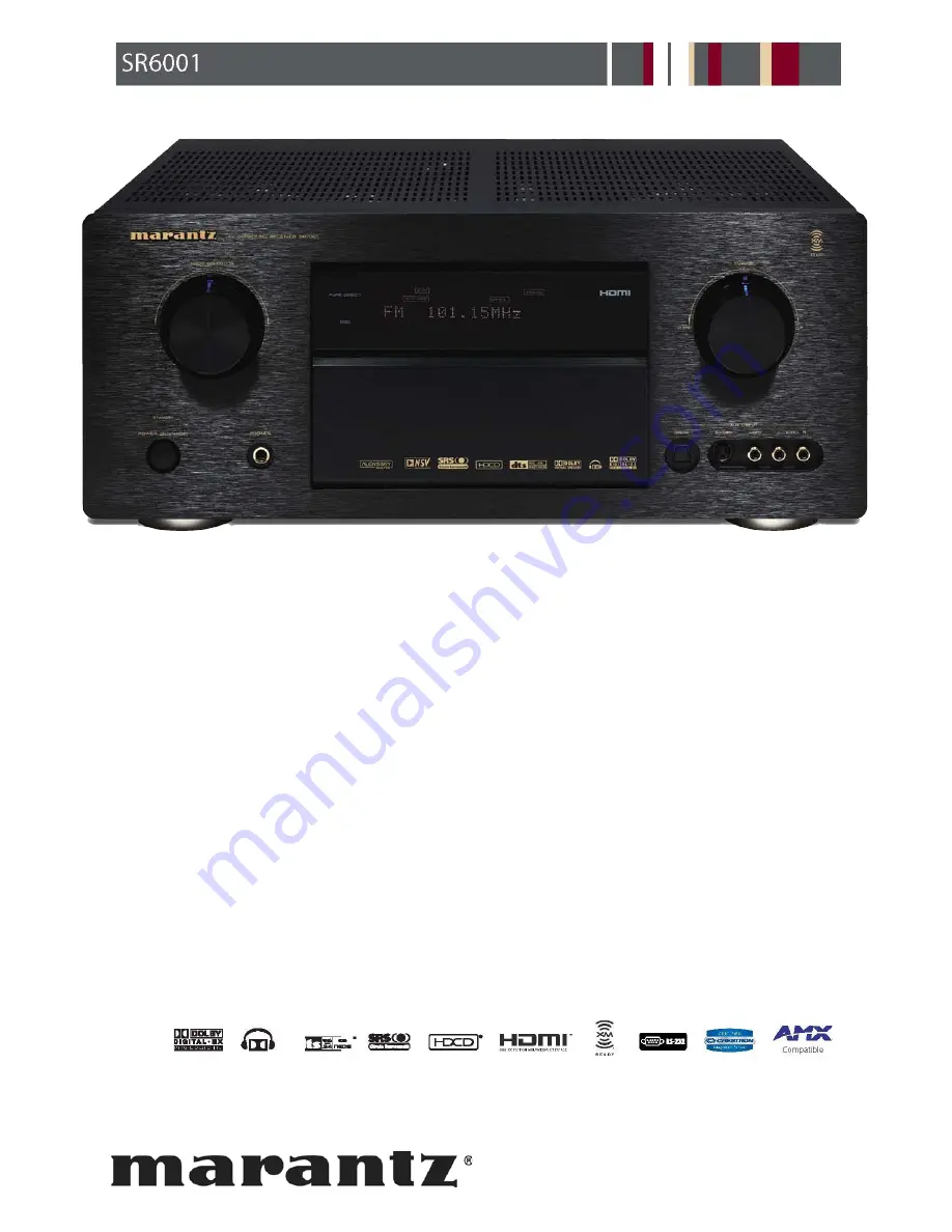 Marantz SR-6001 Specifications Download Page 1