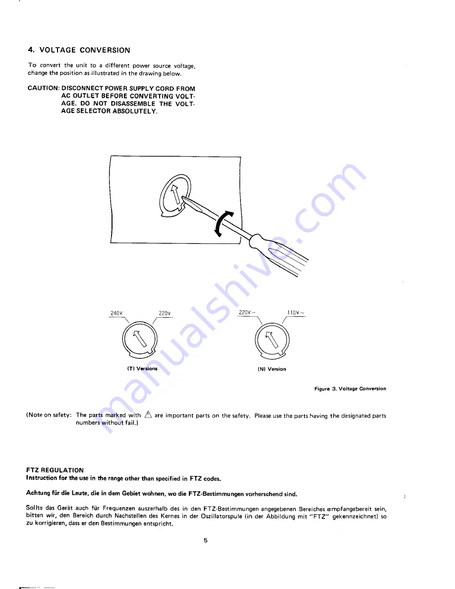 Marantz SR1100L Service Manual Download Page 8