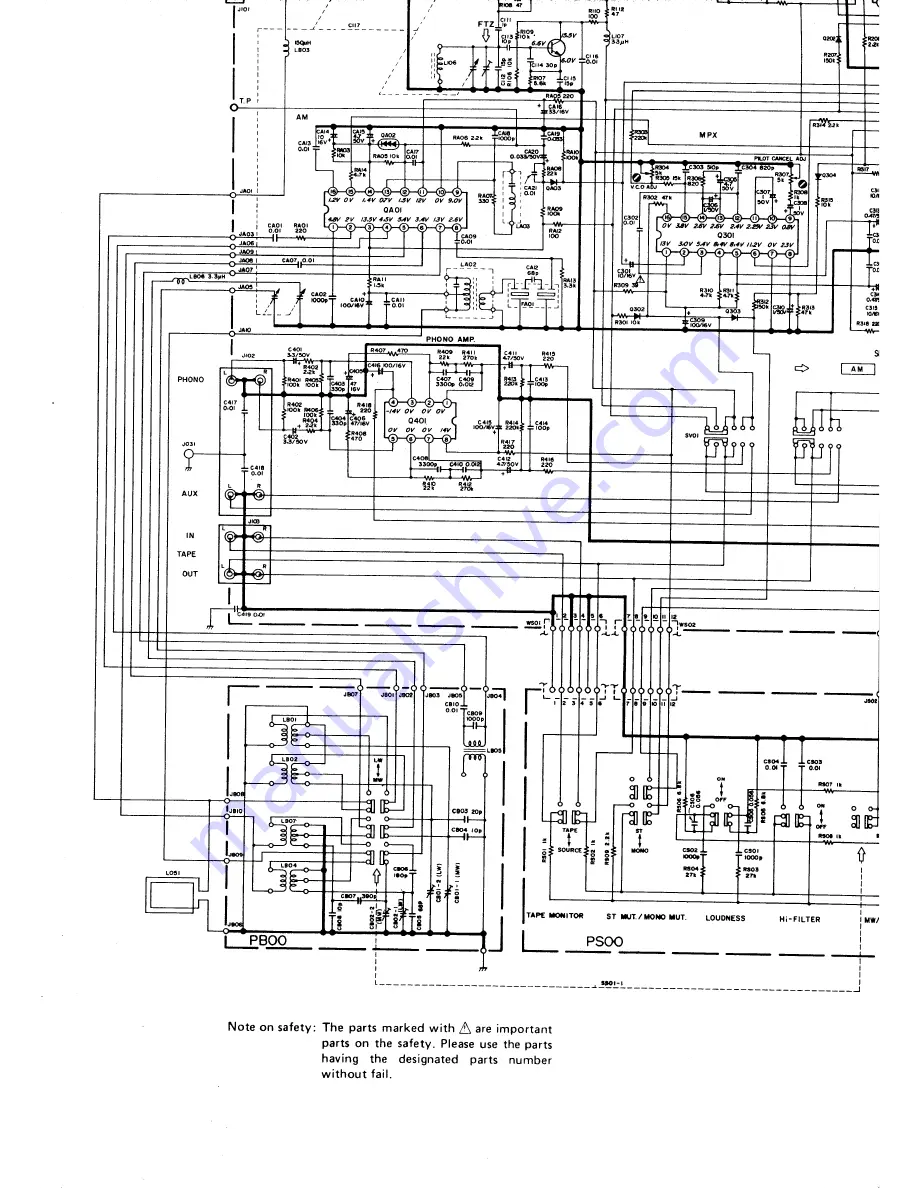 Marantz SR1100L Service Manual Download Page 32