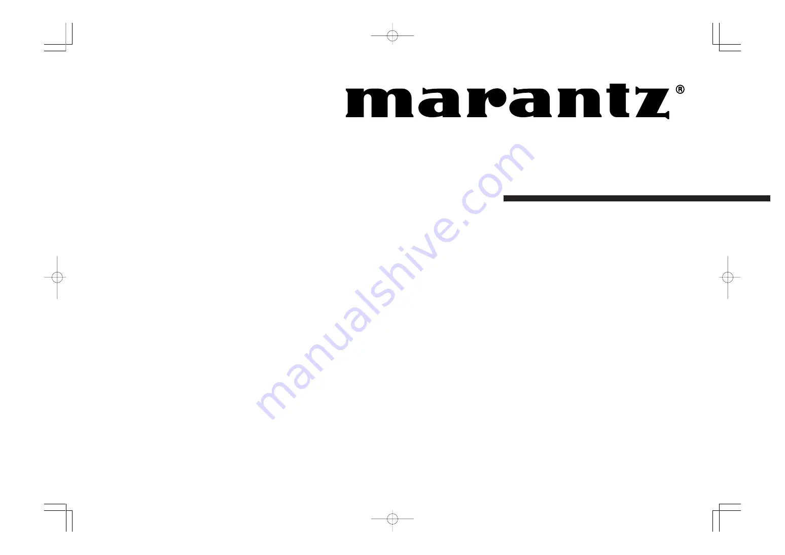 Marantz SR7400 User Manual Download Page 1