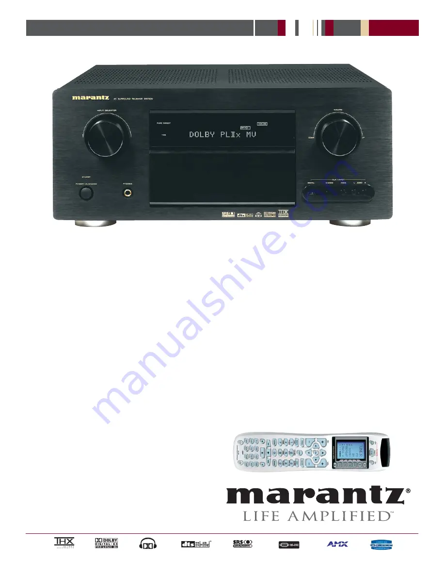 Marantz SR7500 Specifications Download Page 1