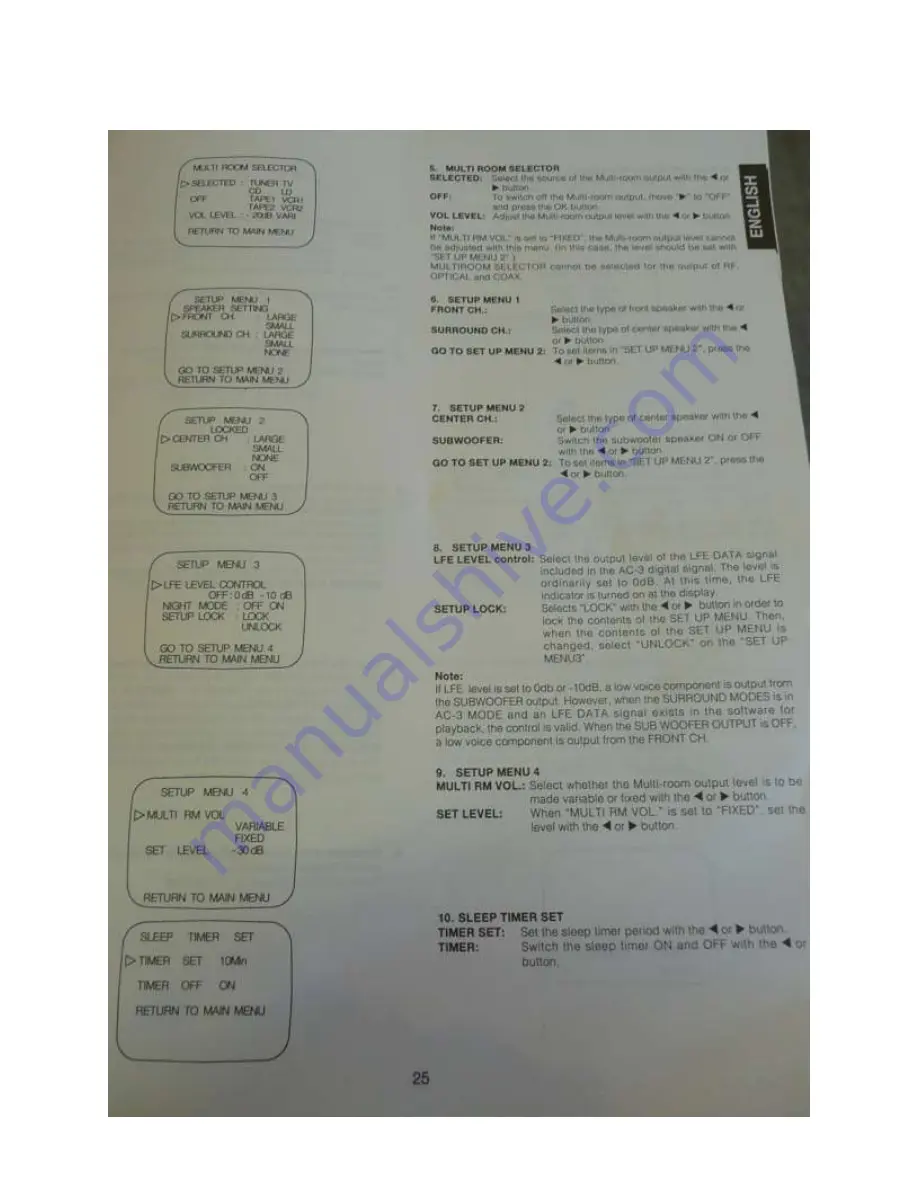 Marantz SR880 User Manual Download Page 26