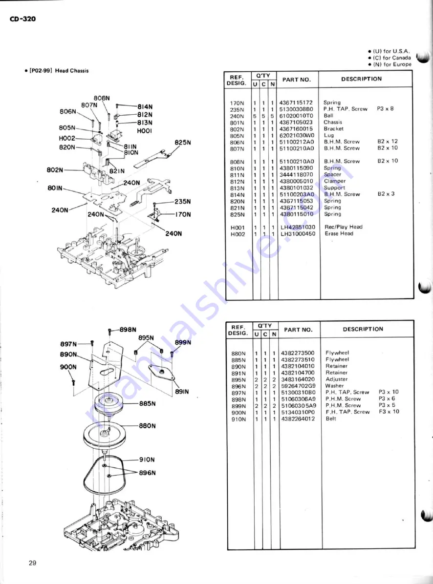 Marantz SUPERSCOPE CD-320 Service Data Download Page 32