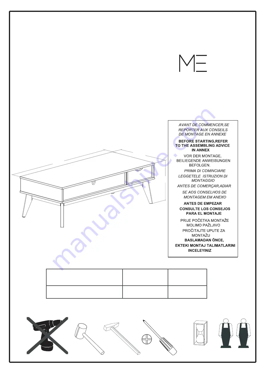 MARCKERIC CRIS 11604 Assembly Instructions Manual Download Page 1