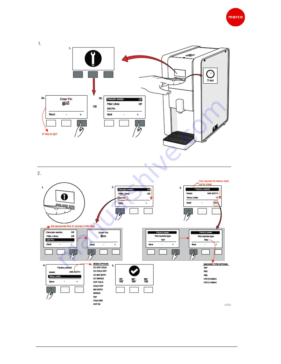 Marco Beverage Systems MIX PB3-1000870 Service Manual Download Page 23